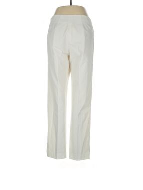 Leggiadro Slim Fit White Stretch Luxury Pull On Pant Sz M (Tag 12)